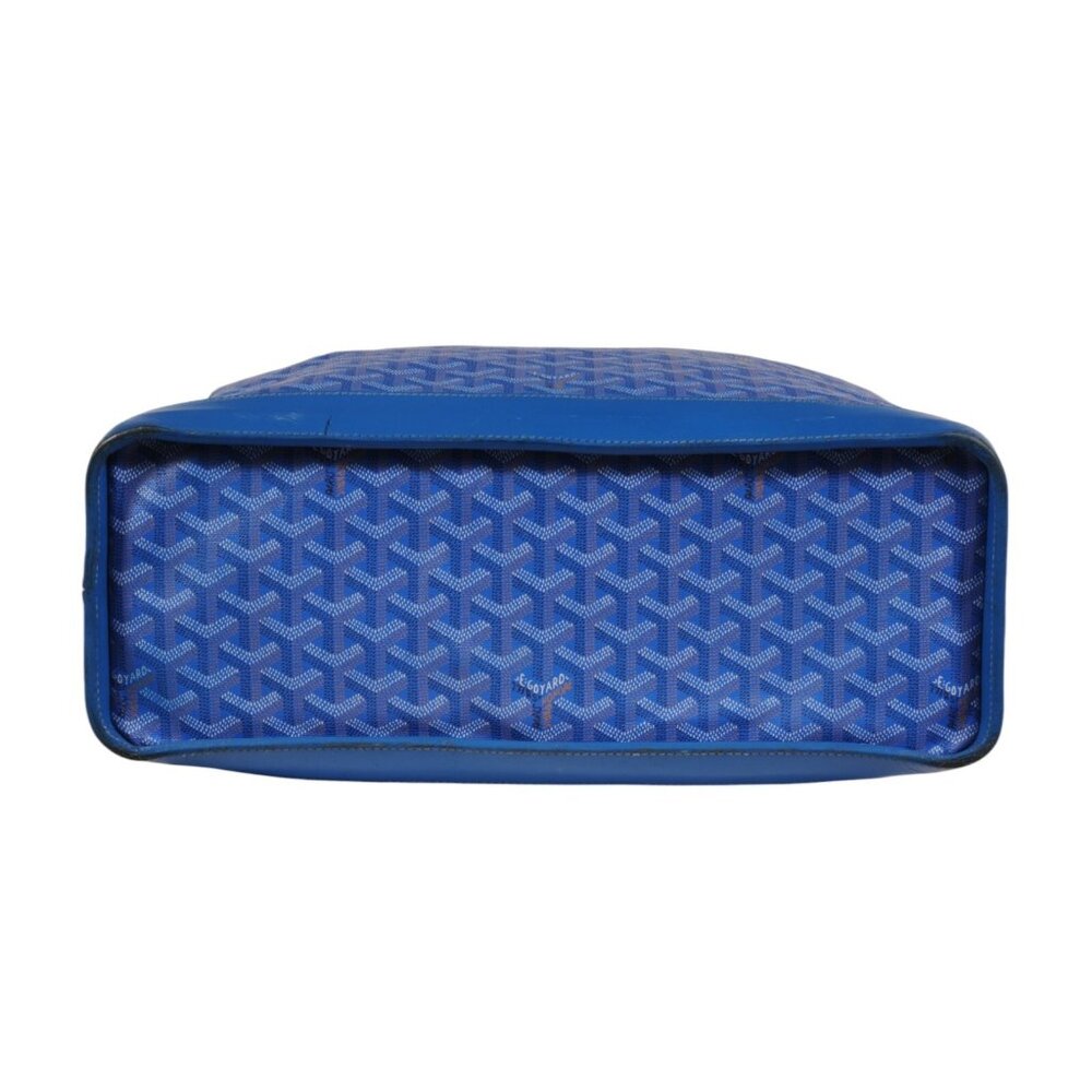 Goyard Victoria GM Blue Crossbody Travel Tote Duffle 55 Weekend Carry On Bag - Picture 15 of 16